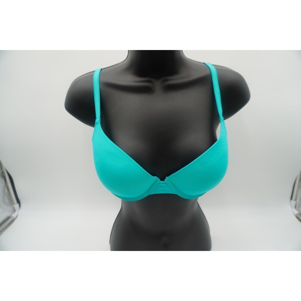 Pink byVictoria's Secret Turquoise Lightly Padded Seamless Sexy Lingerie Bra D34